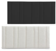 Audrey Panelled Bedhead – Black or White